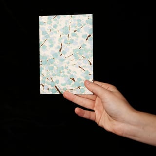 Chiyogami Classic Card - Blue